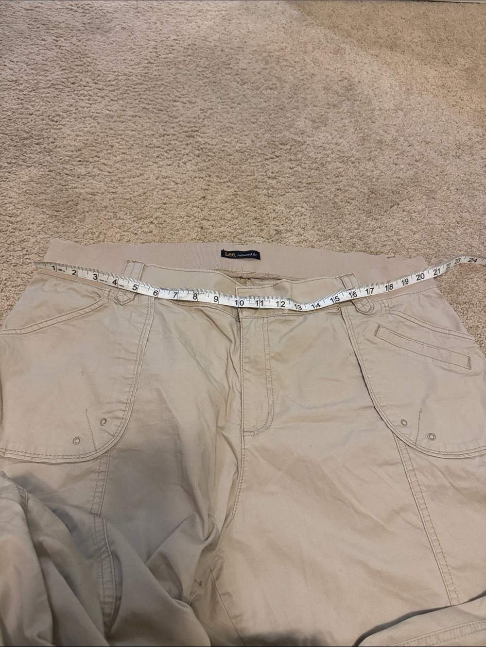Lee Women's Light Beige Cargo Capris with Utility Pockets - Picture 8 of 8